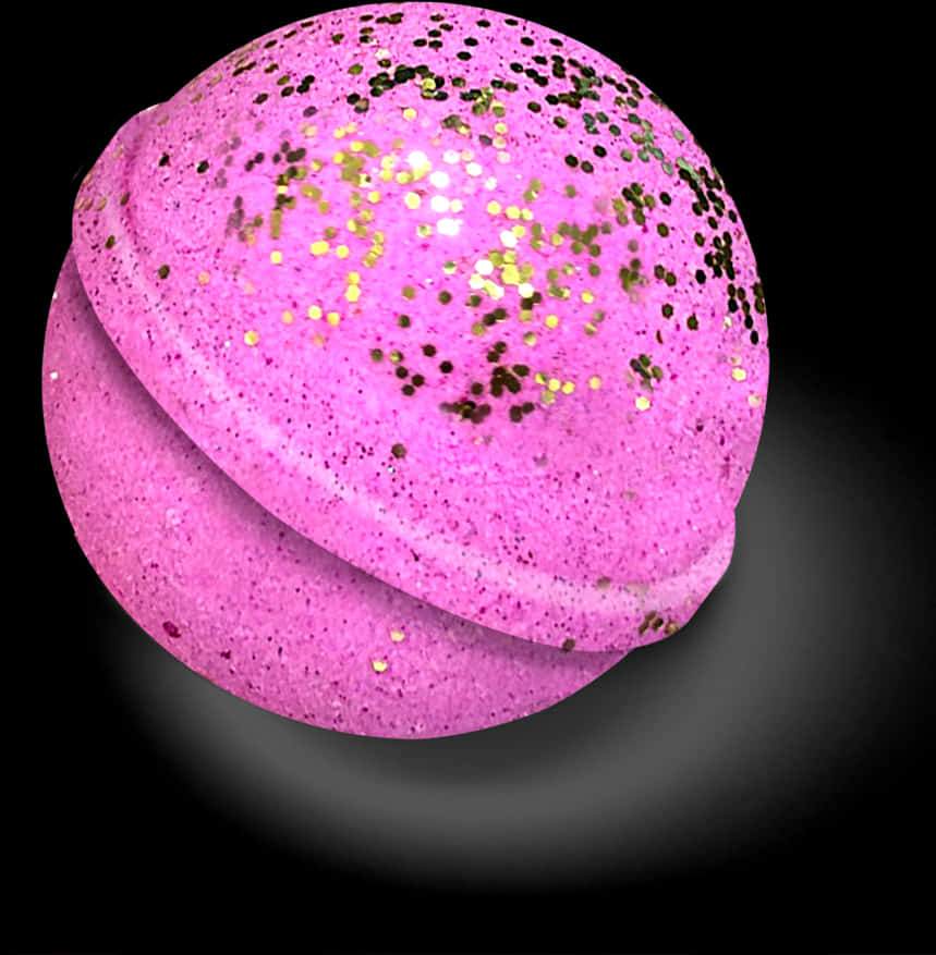 Pink Glitter Bath Bomb PNG Image