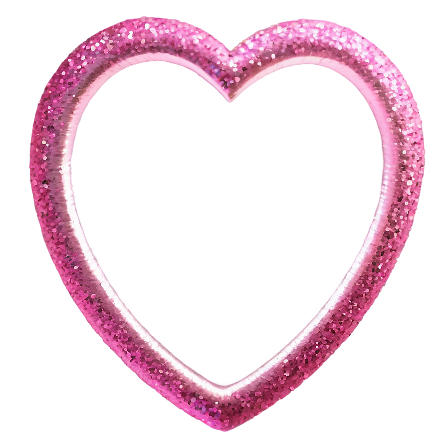 Pink Glitter Heart Png 30 PNG Image