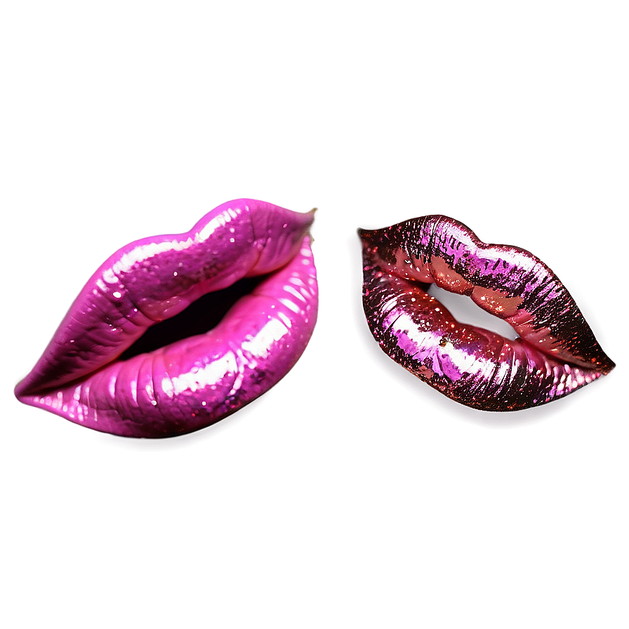 Pink Glitter Lips Png Fwu PNG Image