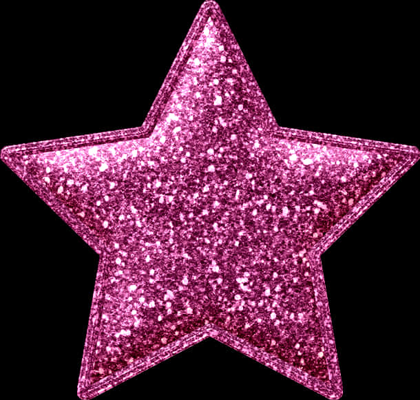 Pink Glitter Star Sparkle.png PNG Image