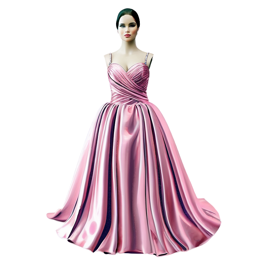 Pink Gown Dress Png 06292024 PNG Image