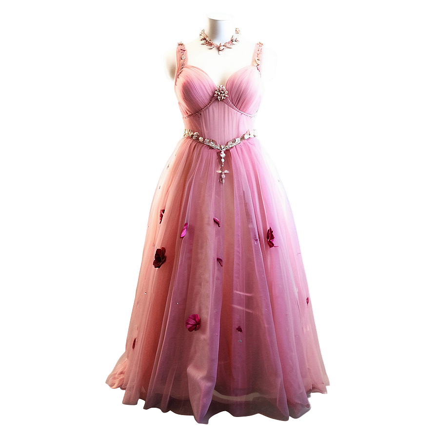 Pink Gown Dress Png 06292024 PNG Image