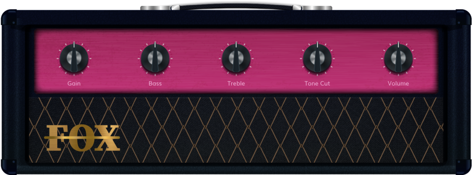 Pink Guitar Amplifier Head PNG Image