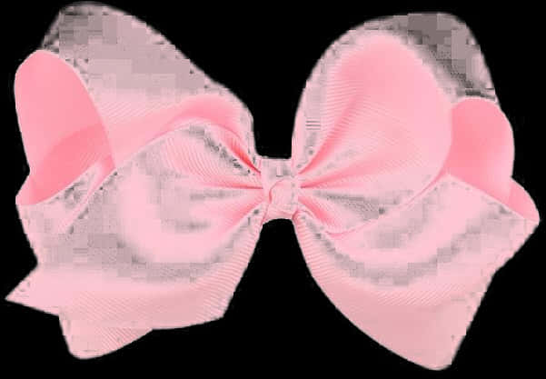 Pink Hair Bow Graphic PNG Image