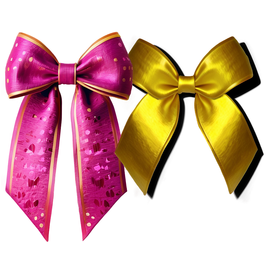 Pink Hair Bow Png Esr PNG Image