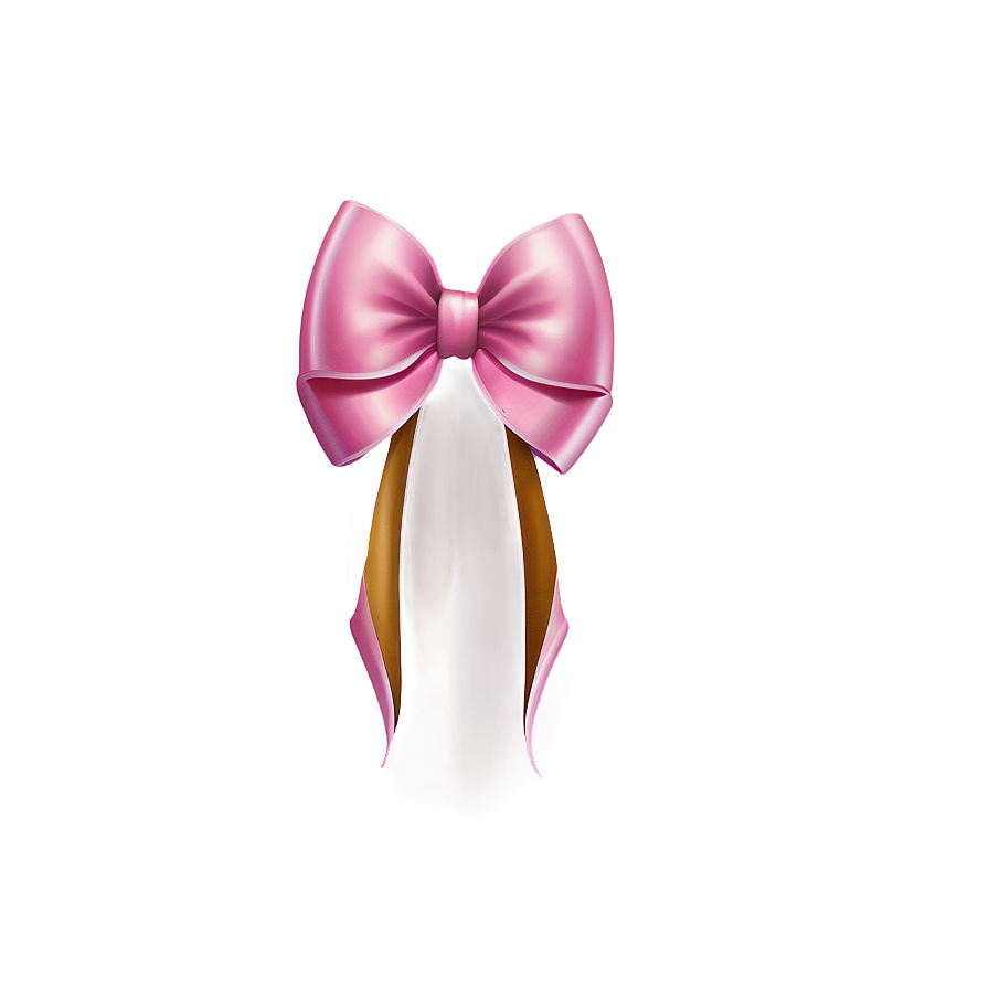 Pink Hair Bow Png Roi PNG Image