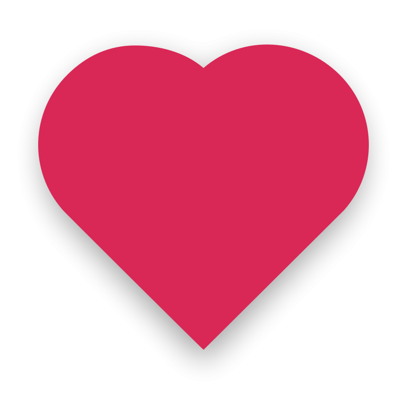 Pink Heart Black Background PNG Image