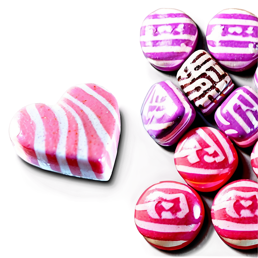 Pink Heart Candy Png Raf68 PNG Image