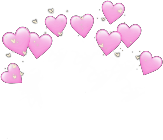 Pink_ Heart_ Crown_ Filter_ Effect PNG Image