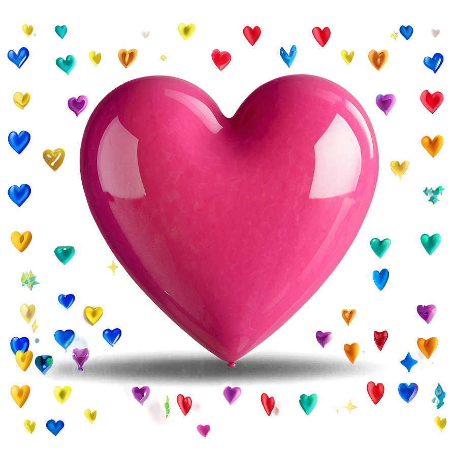 Pink Heart Emoji Clipart Png Hsj6 PNG Image