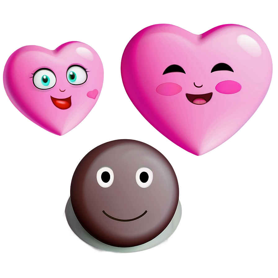 Pink Heart Emoji For Texting Png Dqf PNG Image