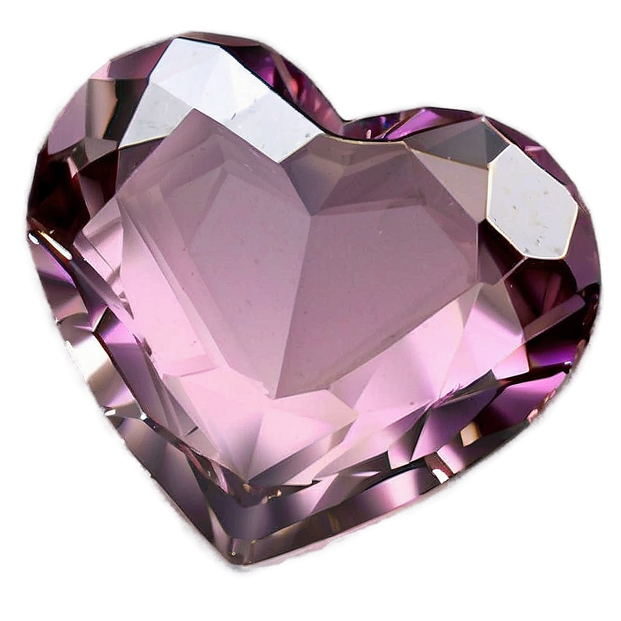 Pink Heart Gemstone Png Mjb68 PNG Image