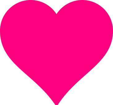 Pink Heart Graphic PNG Image