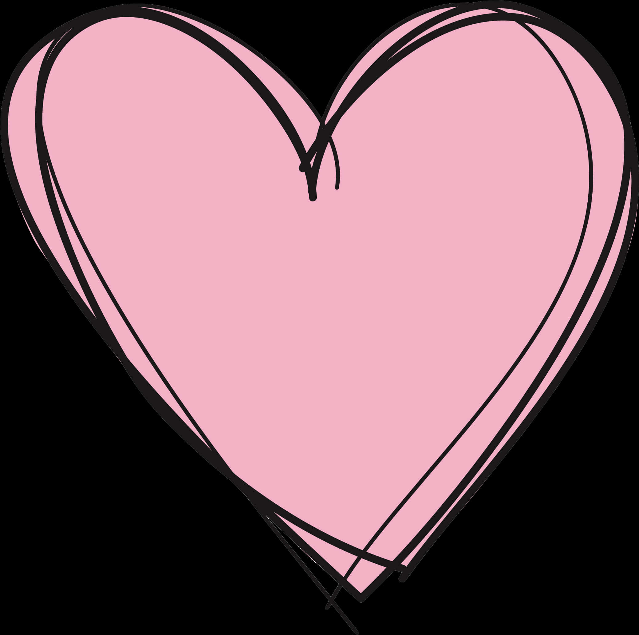 Pink Heart Graphic PNG Image