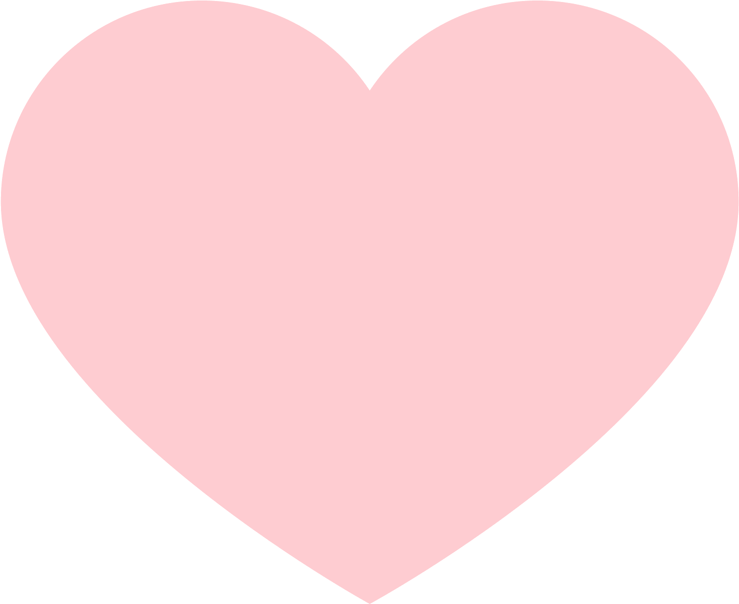 Pink Heart Icon Simple Design PNG Image