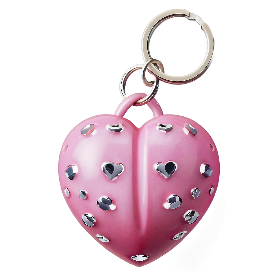 Pink Heart Keychain Png 92 PNG Image