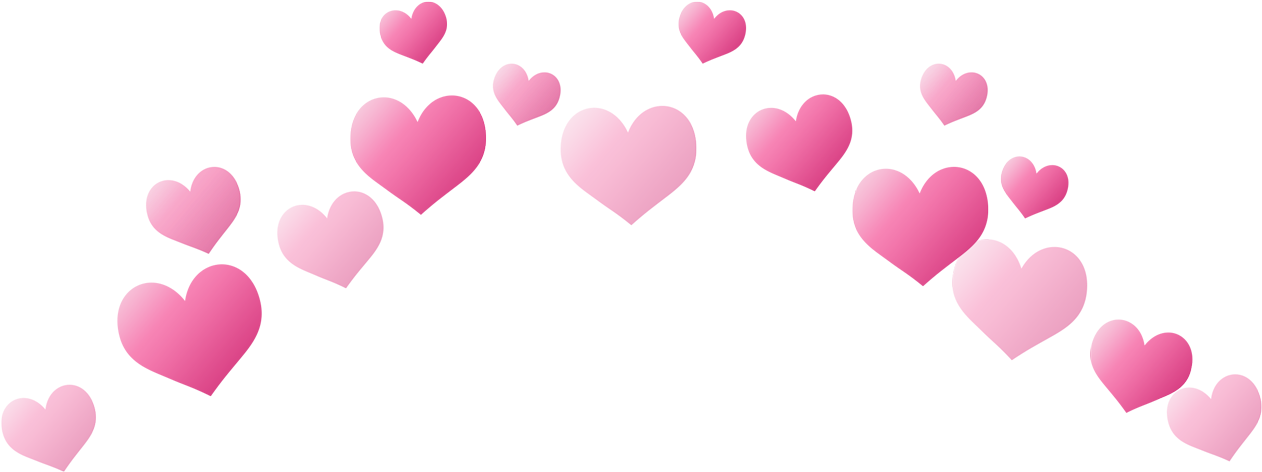 Pink Heart Pattern Graphic PNG Image