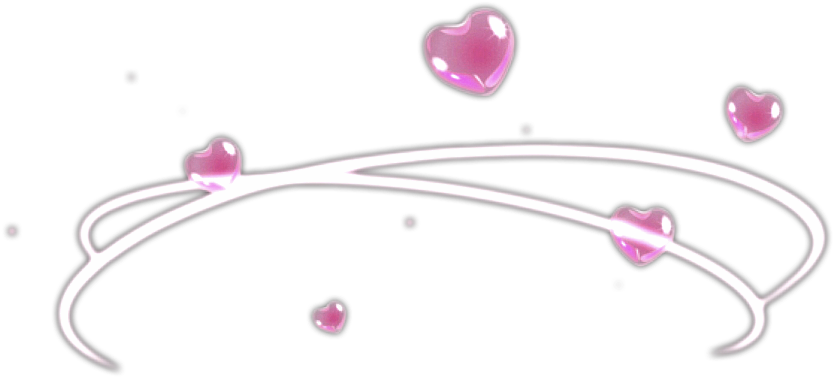 Pink Heart Swirl Effect PNG Image