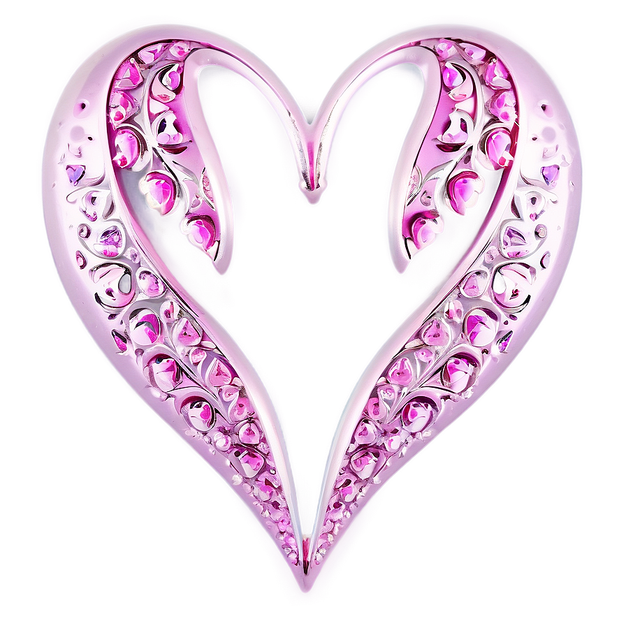 Pink Hearts B PNG Image