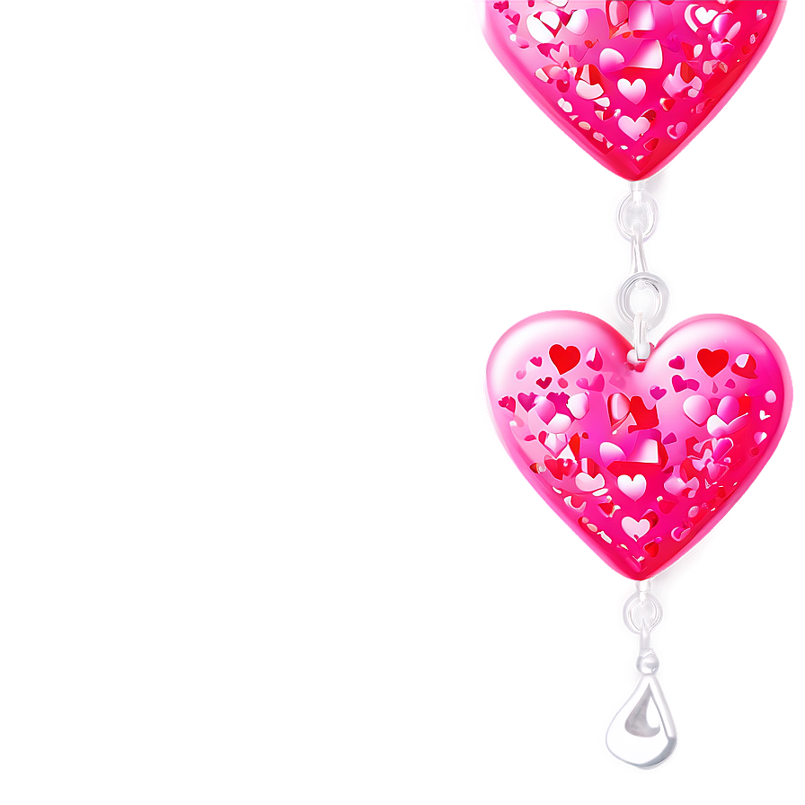 Pink Hearts C PNG Image