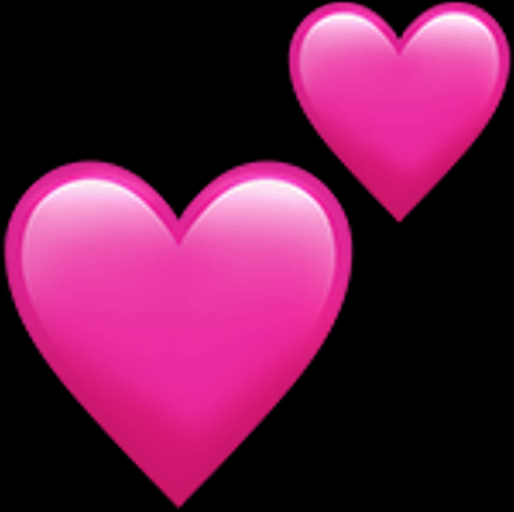 Pink Hearts Graphic PNG Image