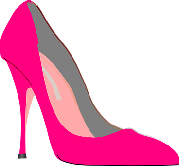 Pink High Heel Clipart PNG Image