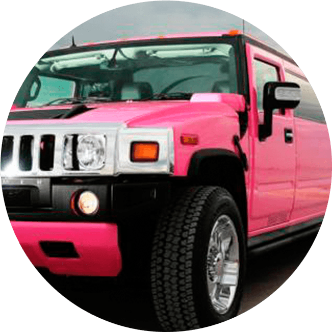 Pink Hummer S U V Closeup PNG Image