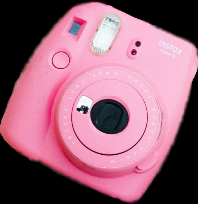 Pink Instant Camera PNG Image