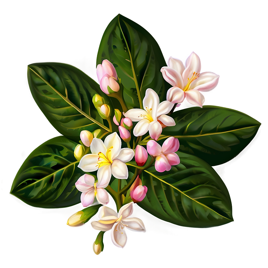 Pink Jasmine Flowers Png 10 PNG Image