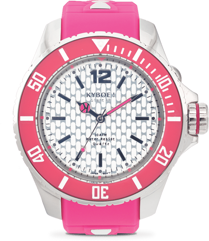 Pink K Y B O E Giant Watch PNG Image