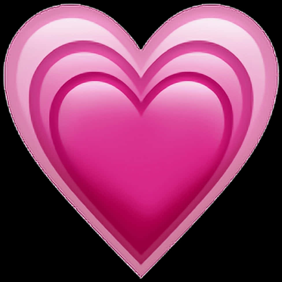 Pink Layered Heart Graphic PNG Image