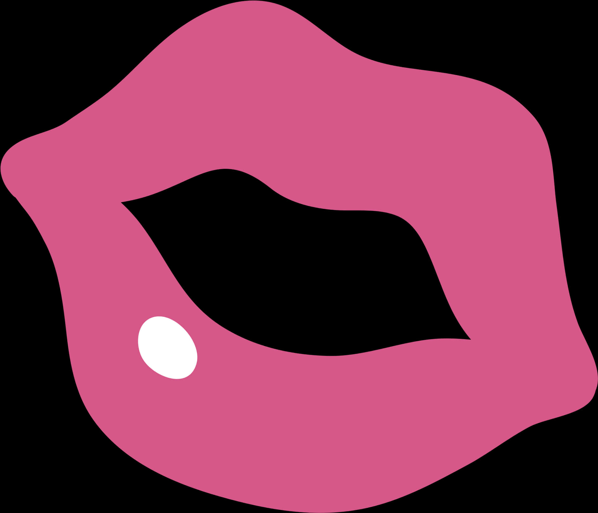 Pink Lips Icon PNG Image