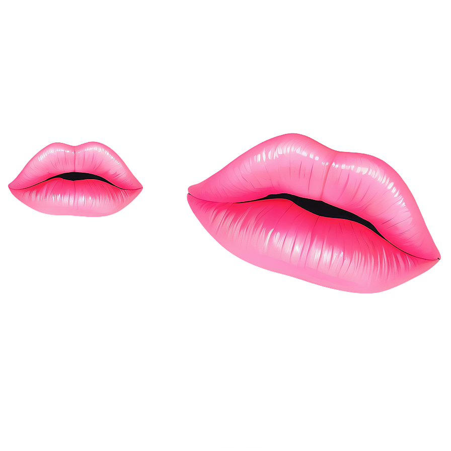 Pink Lips Outline Png Cva PNG Image