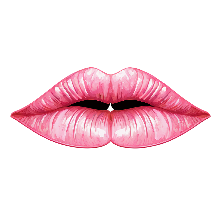 Pink Lips With Floral Pattern Png 88 PNG Image