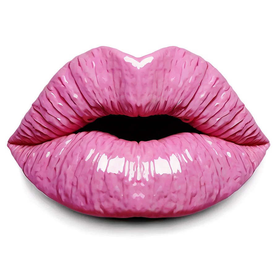 Pink Lips With Floral Pattern Png Oer96 PNG Image