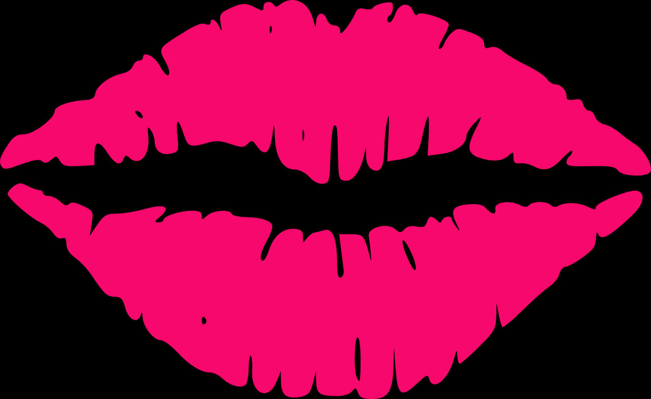 Pink Lipstick Kiss Graphic PNG Image