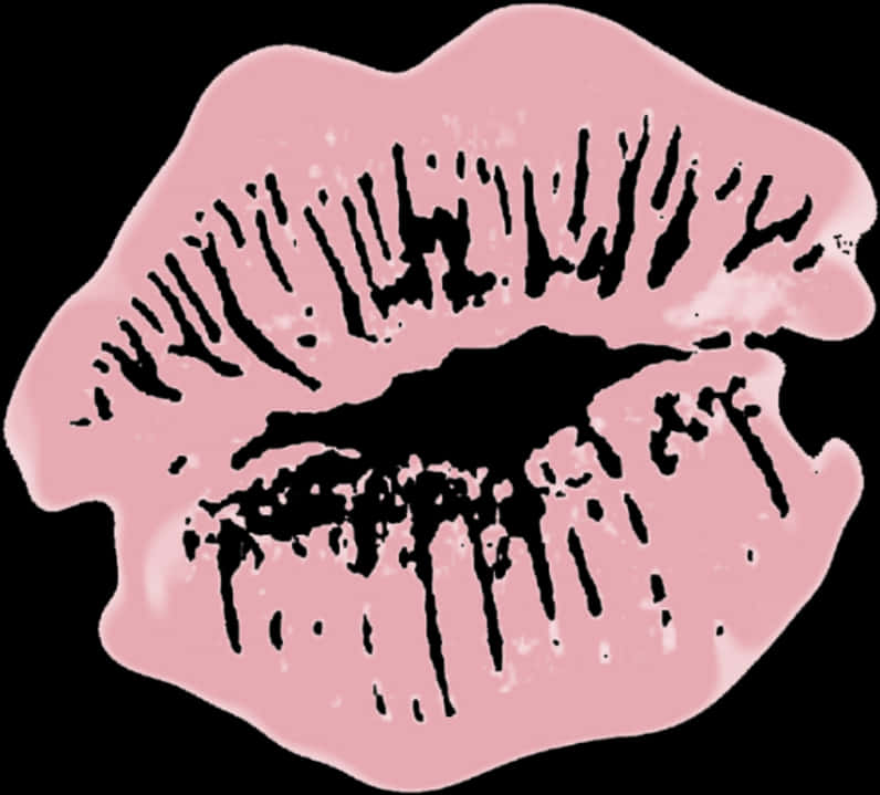 Pink_ Lipstick_ Kiss_ Mark PNG Image