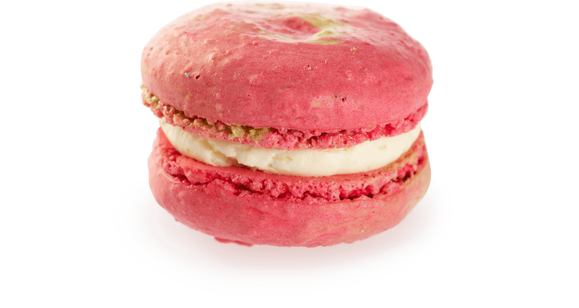 Pink Macaron Cream Filling PNG Image