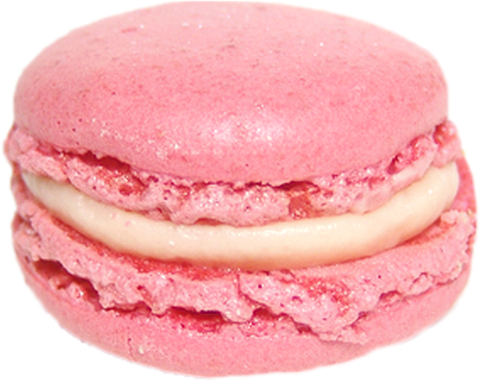 Pink Macaron Delicious Treat PNG Image