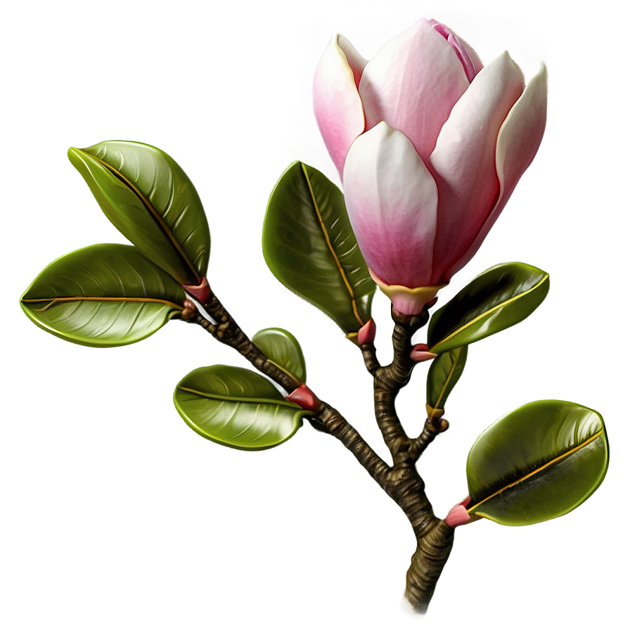 Pink Magnolia Flower Design Png Wfx96 PNG Image