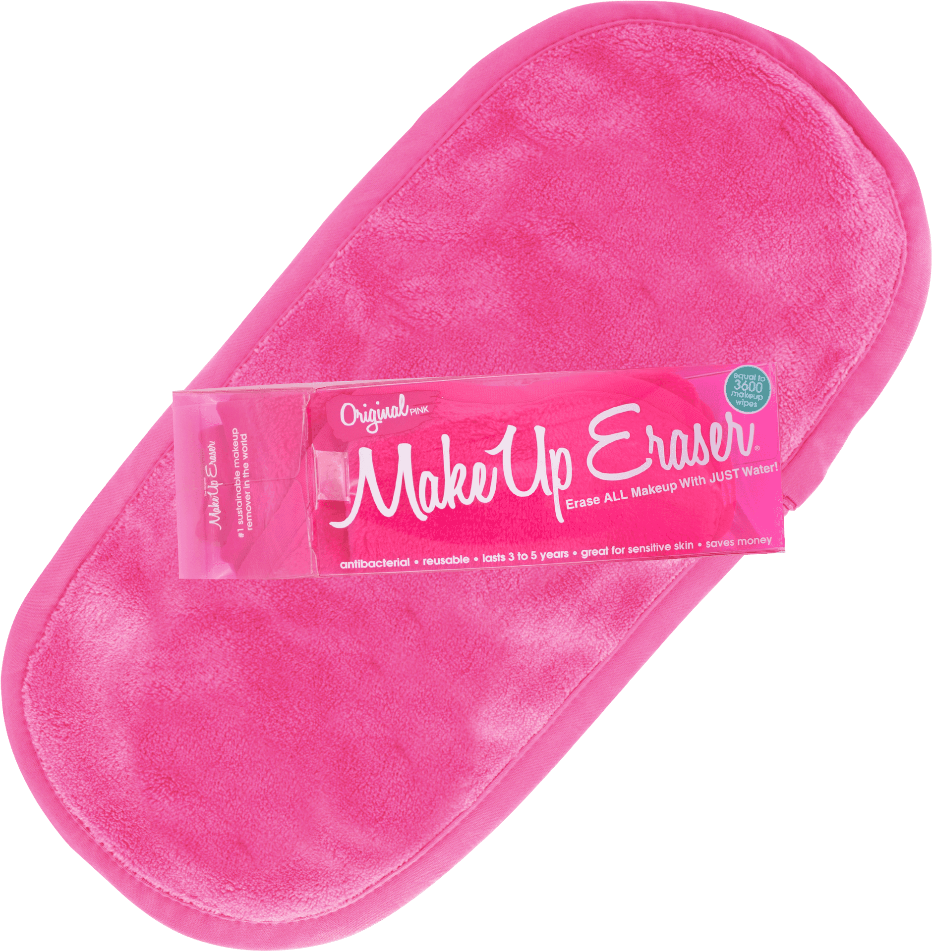 Pink Makeup Eraser Pad PNG Image