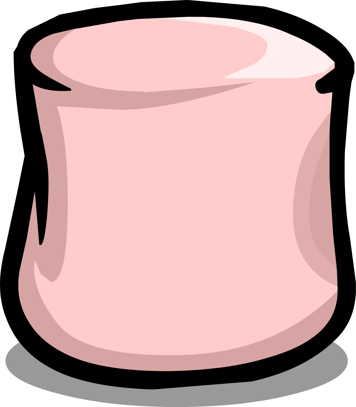 Pink Marshmallow Cartoon PNG Image