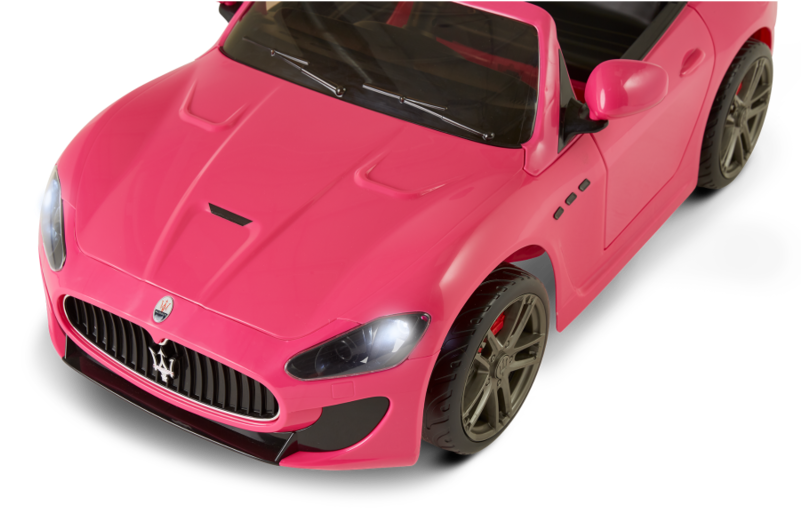 Pink Maserati Convertible Sports Car PNG Image