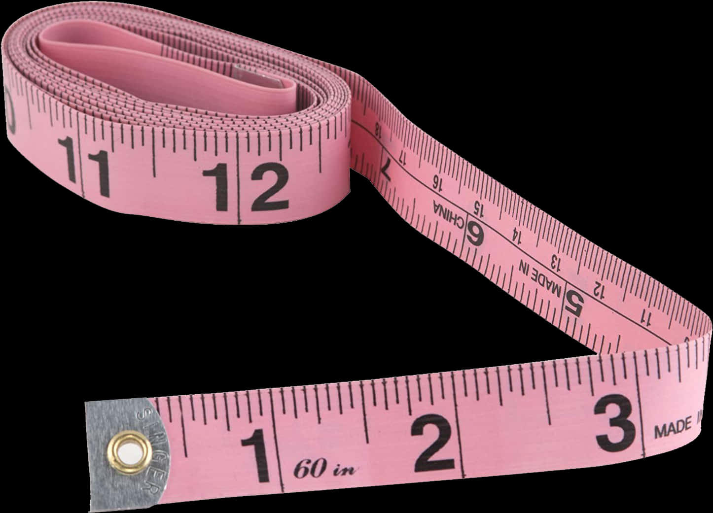 Pink Measuring Tape PNG Image