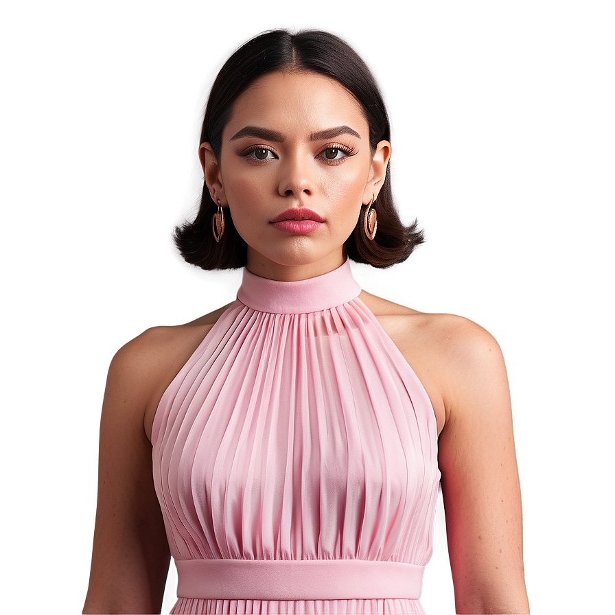 Pink Midi Dress Png 30 PNG Image