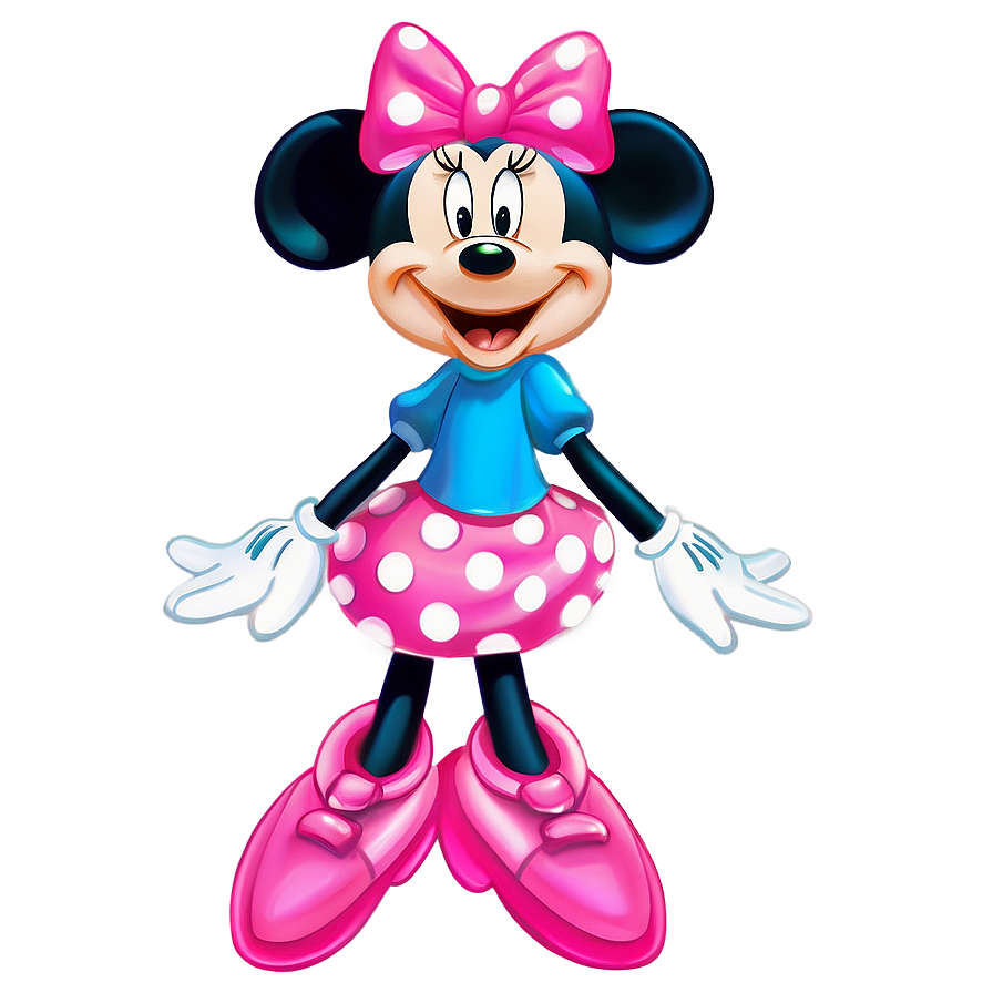 Pink Minnie Mouse Digital Art Png Iaf PNG Image