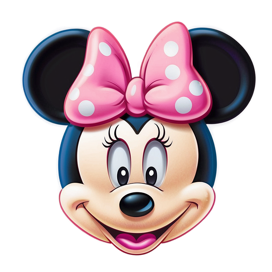 Pink Minnie Mouse Face Png 53 PNG Image