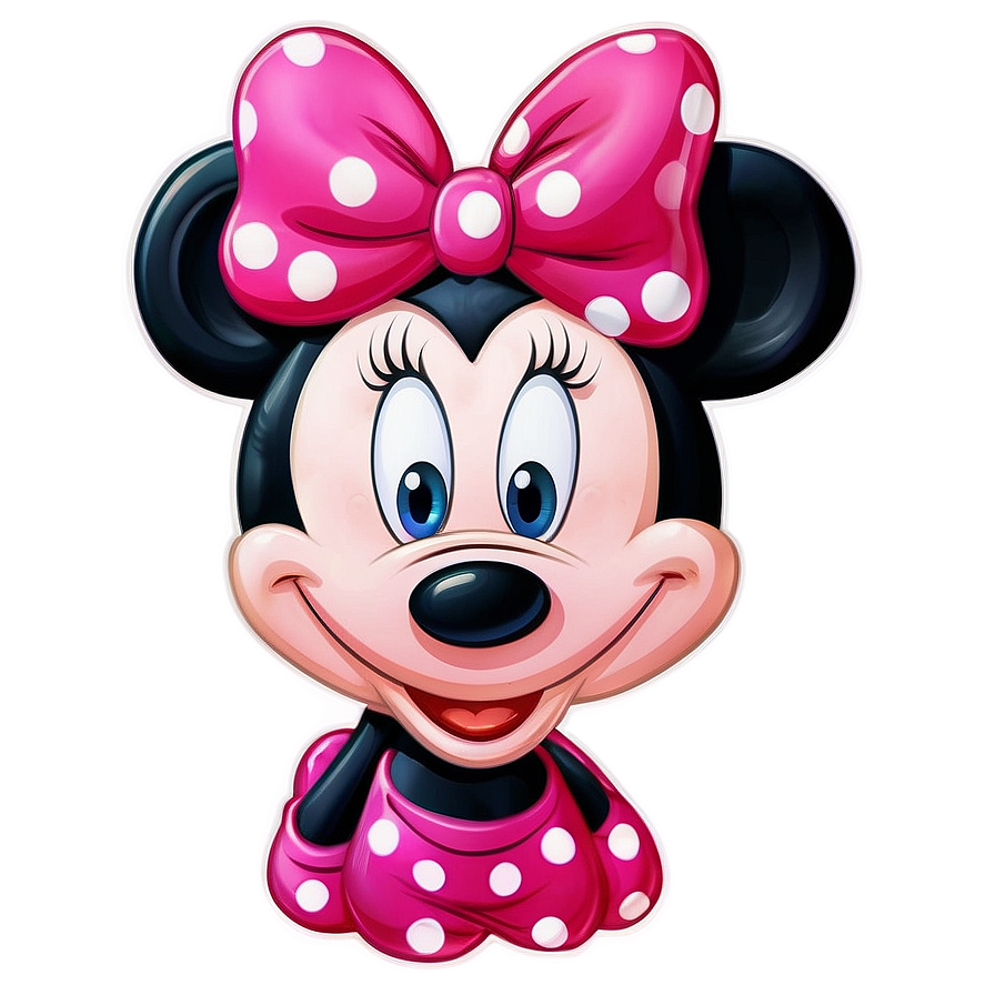 Pink Minnie Mouse Handmade Png 06212024 PNG Image