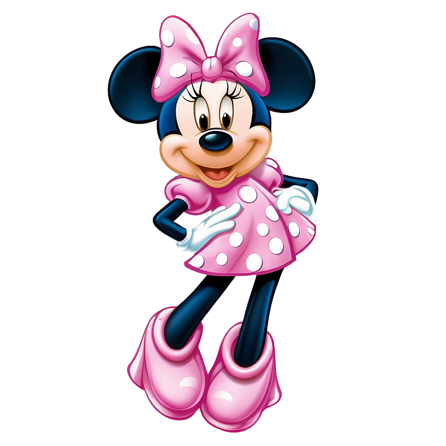 Pink Minnie Mouse Inspired Fashion Png Jqi PNG Image