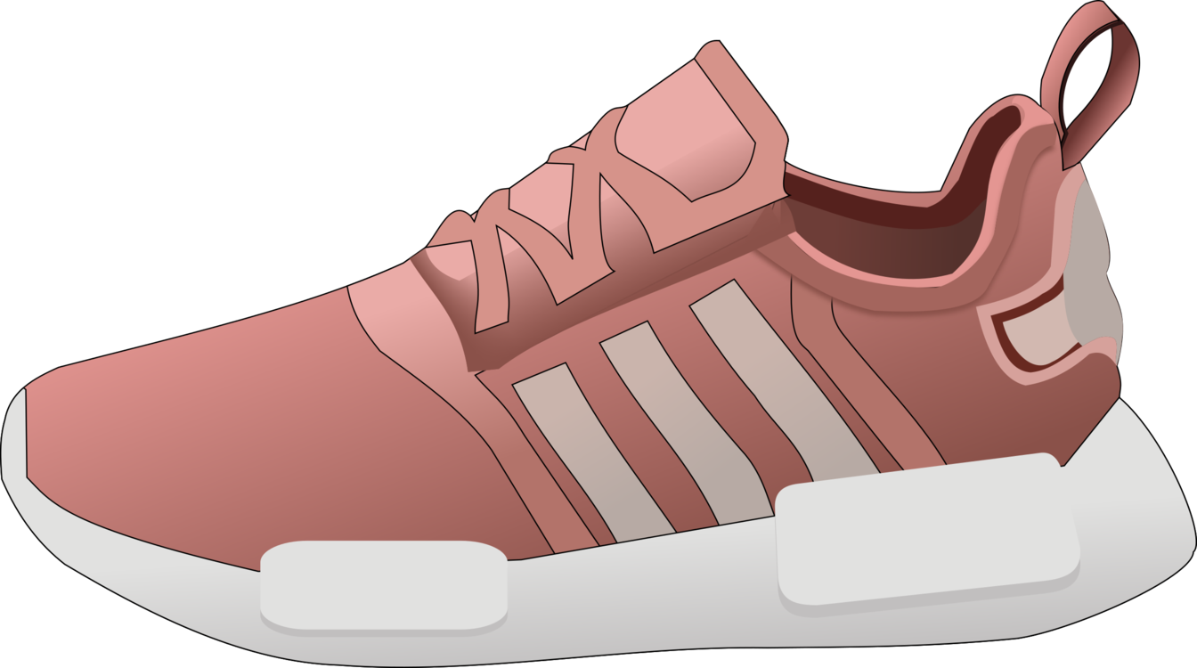 Pink Modern Sneaker Illustration PNG Image